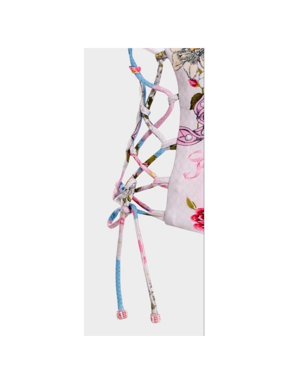 NWT Agua Bendita Meriel Meraki M Floral Print One Piece Reversible Swimsuit - Picture 6 of 10